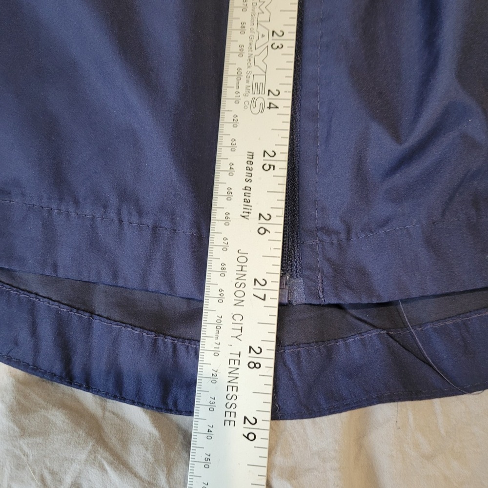 Weather Tamer Womens SZ Lg 12-14 Parka in a‎ pocket Wind breaker w/hood blue EUC - Picture 10 of 10